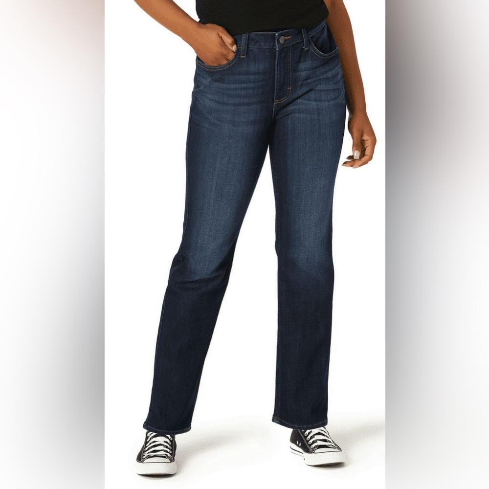 Lee Women's Midrise Regular Fit Straight Leg Jean